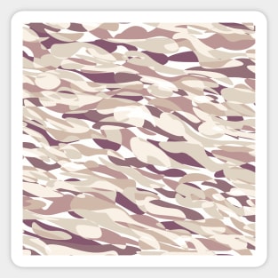 Earthy Mauve Flowing Abstract Water Blobs Sticker